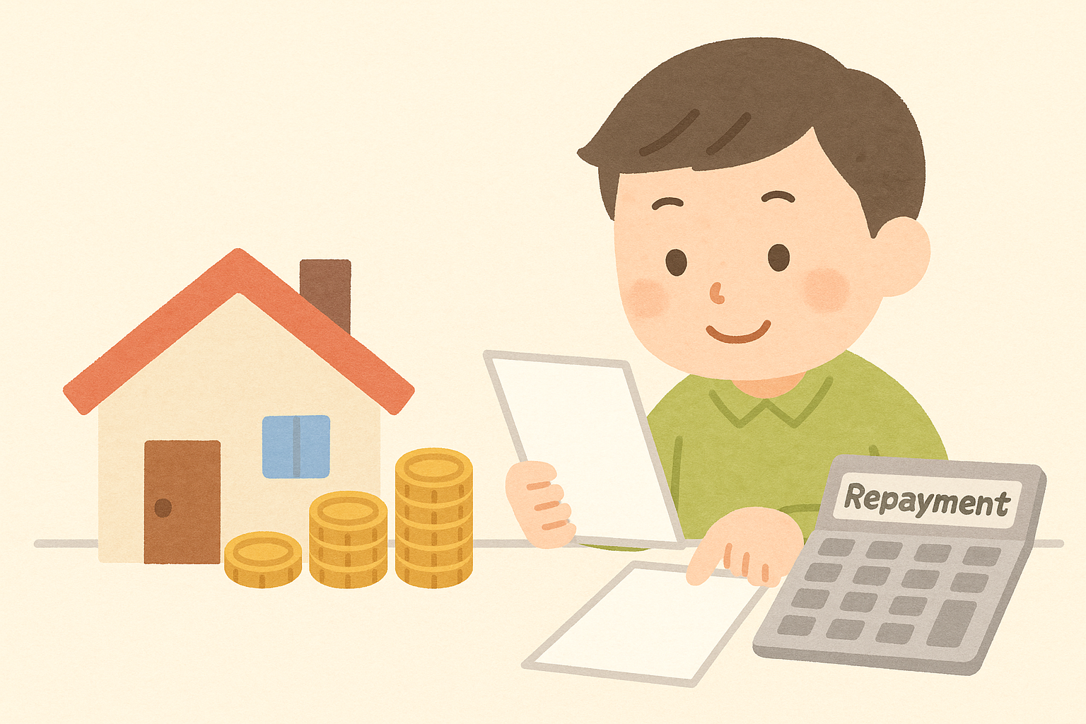 住宅ローンはいくら返す？月々・総額を自動計算【金利・年数・繰上げ対応】